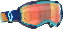 Load image into Gallery viewer, Fury Goggle Royal Blue/Org Orange Chrome Works