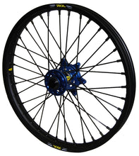 Load image into Gallery viewer, Wheel Front 1.60x21 Blue Hub Blk Rim/Blk Spoke/Blk Nipple