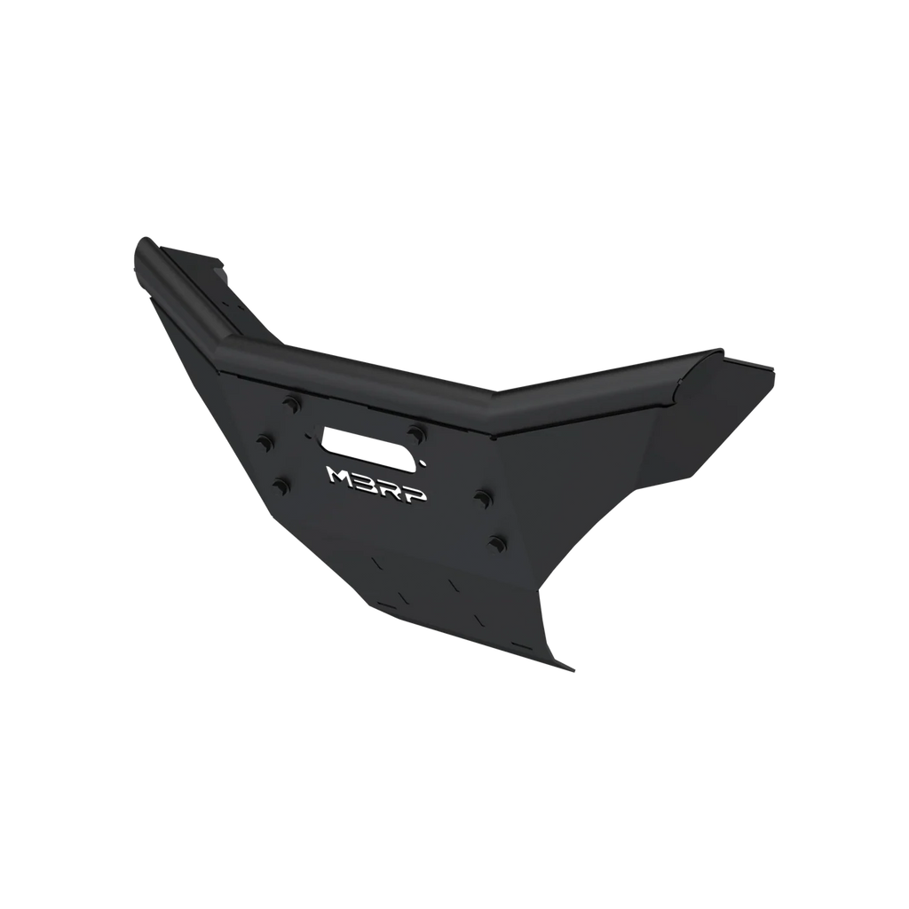 Front Bumper Kit Black Coated Steel Pol