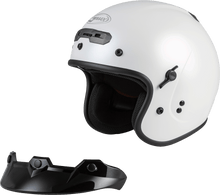 Load image into Gallery viewer, Gm 32 Open Face Helmet Pearl White 3x