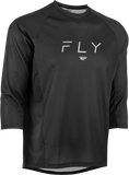 Fly Racing Ripa 3/4 Sleeve Jersey Black/Grey Lg 352-8130L