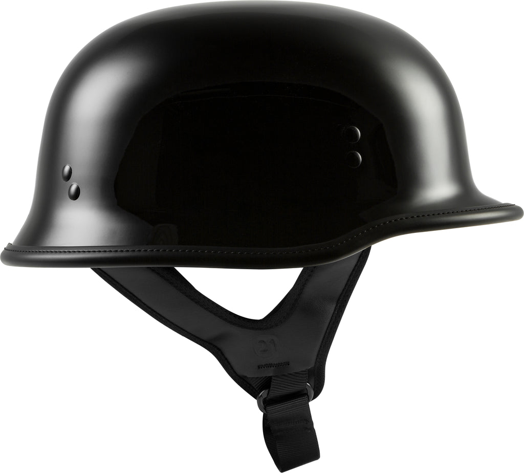 9mm German Beanie Helmet Gloss Black 2x