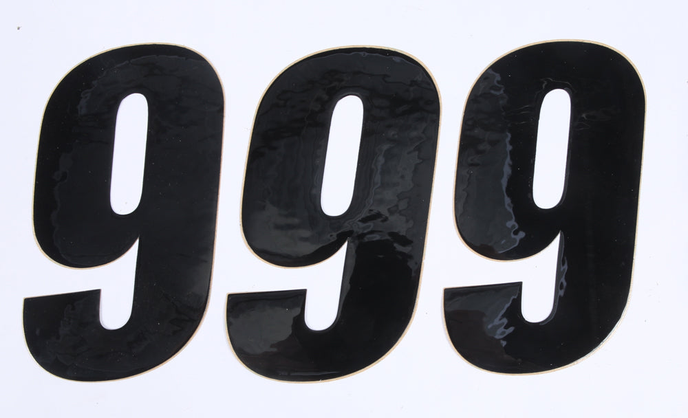 Number 9 Black 6" 3/Pk