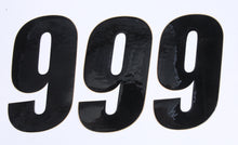 Load image into Gallery viewer, Number 9 Black 6" 3/Pk