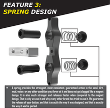 Load image into Gallery viewer, TAMER Tamer Double Button X Wing suspension pendant in black with double buttons and X Wing design.