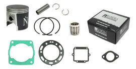 NAMURA Top End Kit for two-stroke engines, includes piston components with +1.00 Polaris Pol, detailed view of parts.