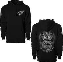 Load image into Gallery viewer, Two Wheels Hoodie Black Lg
