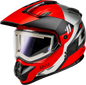 Gm 11s Ronin Snow Helmet W/ Electric Shield Black/Red Sm