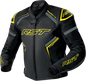 S1 D3o Leather Jacket Blk/Gry/Flo Yel 3x