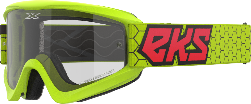 Flat Out Clear Goggle Flo Ylw/Black/Fire Red Clear