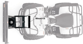 WARN Provantage front plow mounting kit with metal brackets and hardware for secure snow plow attachment.