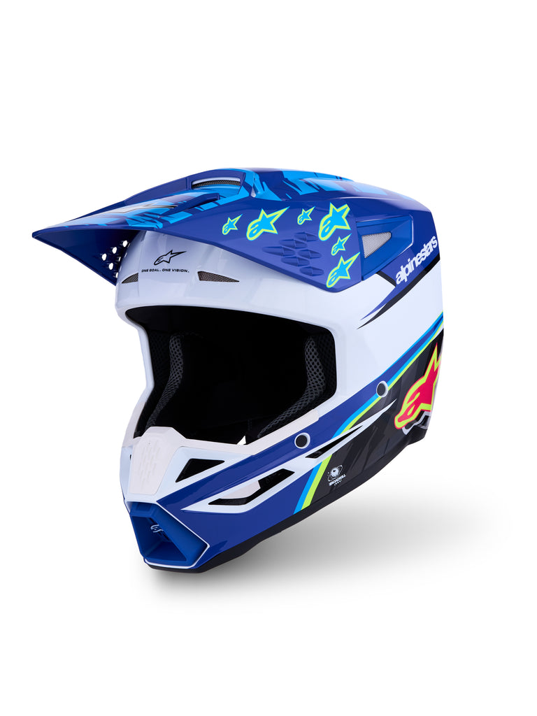 S M3 Falcon Helmet Ece06/Dot Blu/Wh/Blk/Pink Fl/Yl Fl Gl Lg
