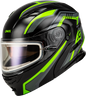 Md 01s Transistor Snow Helmet W Elec Shld Blk/Grey/Green 3x