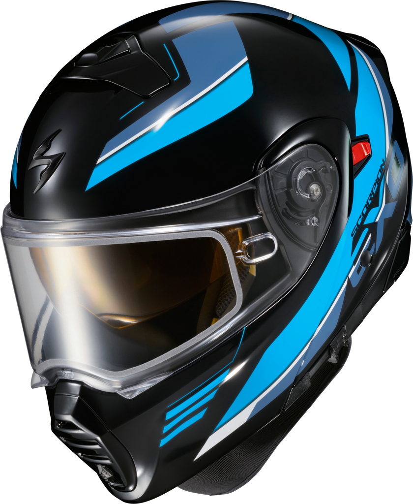 Exo Gt930 Cold Weather Helmet Modulus Blk/Blu 2x (Electric)