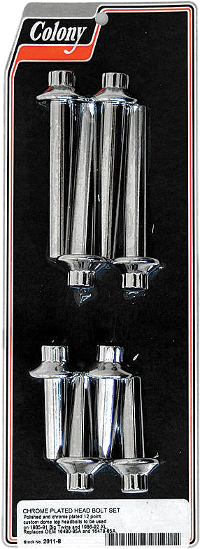 Cylinder Head Bolt Set Chrome
