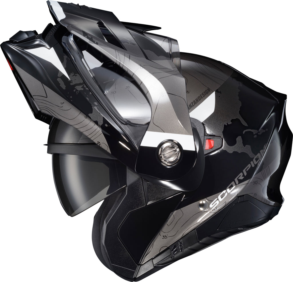 Exo At960 Modular Helmet Topographic Black/White Sm