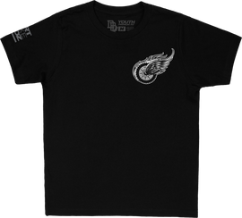 Two Wheels Youth Tee Black Yx