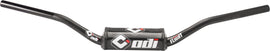 ODI Podium Flight Handlebar 1 1/8-inch black handlebar featuring a sleek, curved design for mountain biking and BMX riding.