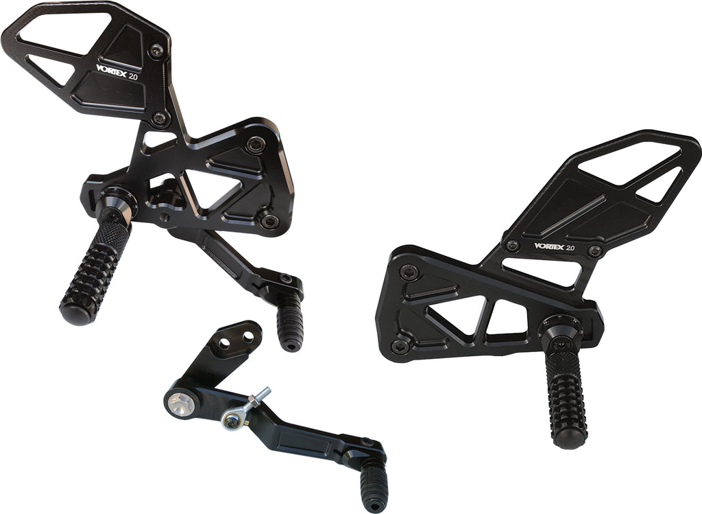 Rear Set Complete Blk Suz
