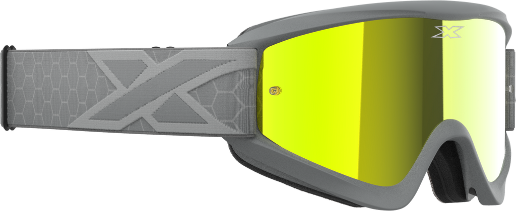 Flat Out Mirror Goggle Grey Gold Mirror