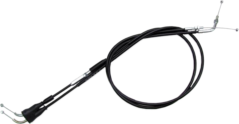 Black Vinyl Throttle Push Pull Cable Set