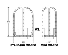 Load image into Gallery viewer, Mx Style M8 Pass Footpegs Black