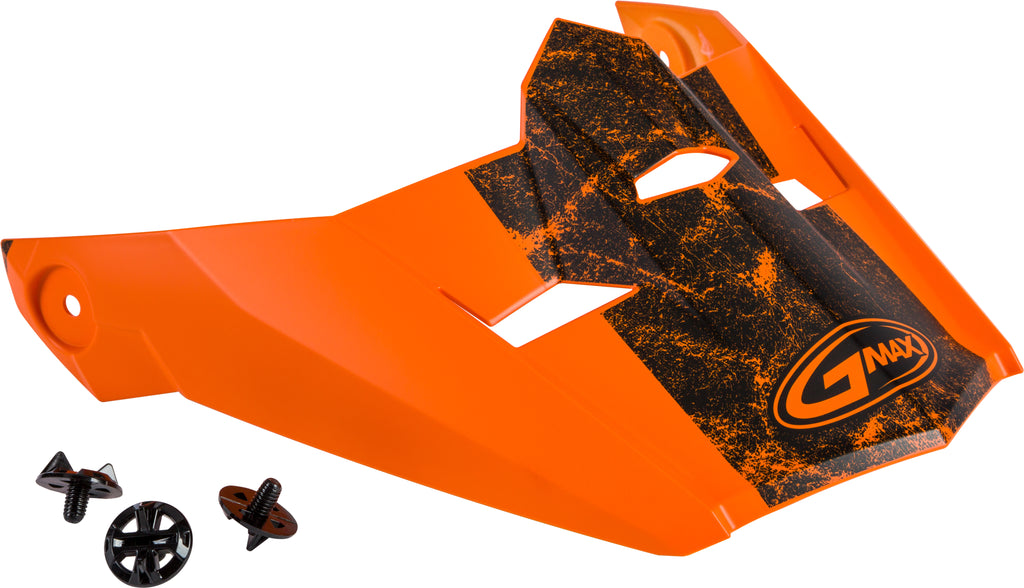 Visor W/Screws Dominant Mx 46y Matte Orange/Black Ys Yl