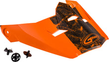 Load image into Gallery viewer, Visor W/Screws Dominant Mx 46y Matte Orange/Black Ys Yl