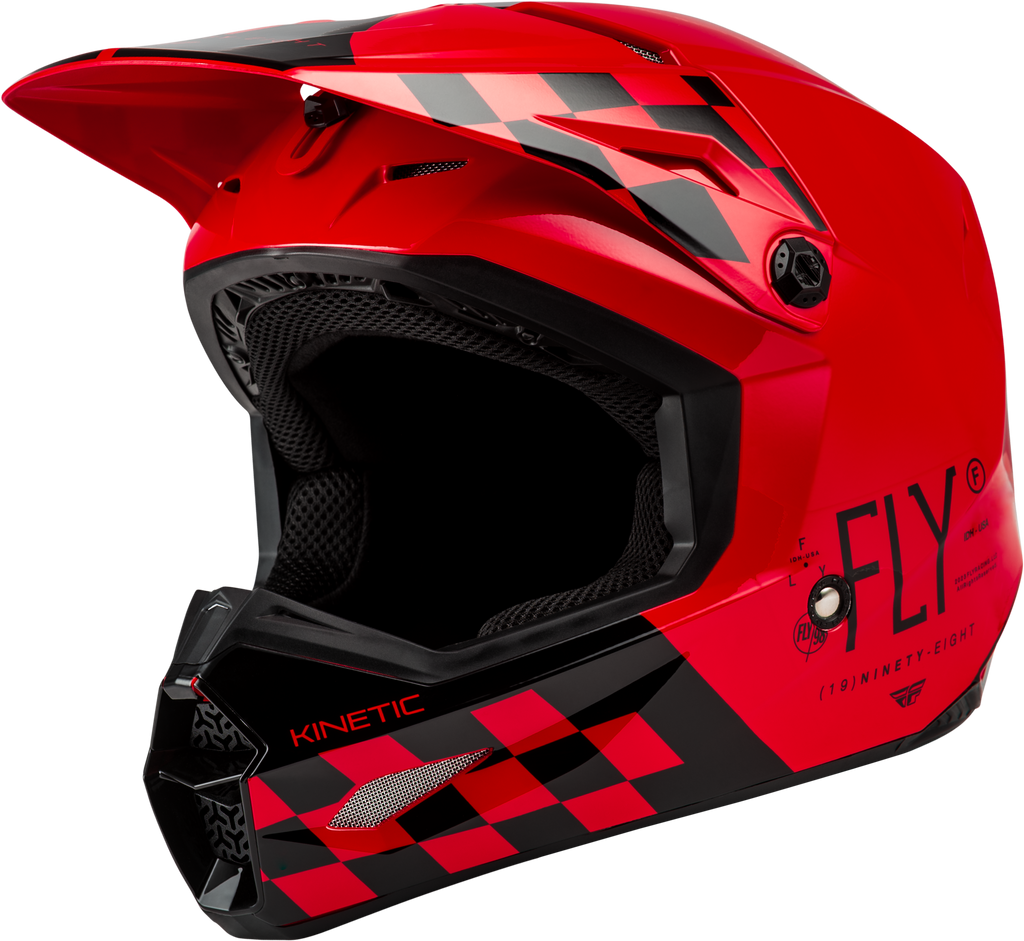 Yth Kinetic Lite Rival Helmet Gloss Red/Black Ys