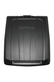 HOPPE stereo top 4 speakers without subwoofer, mounted on a wall, showcasing sleek black design and modern audio setup.