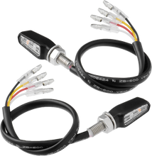 Load image into Gallery viewer, 701 Led Turn Signals W/Taillight Blk W/Clr Lens Pr