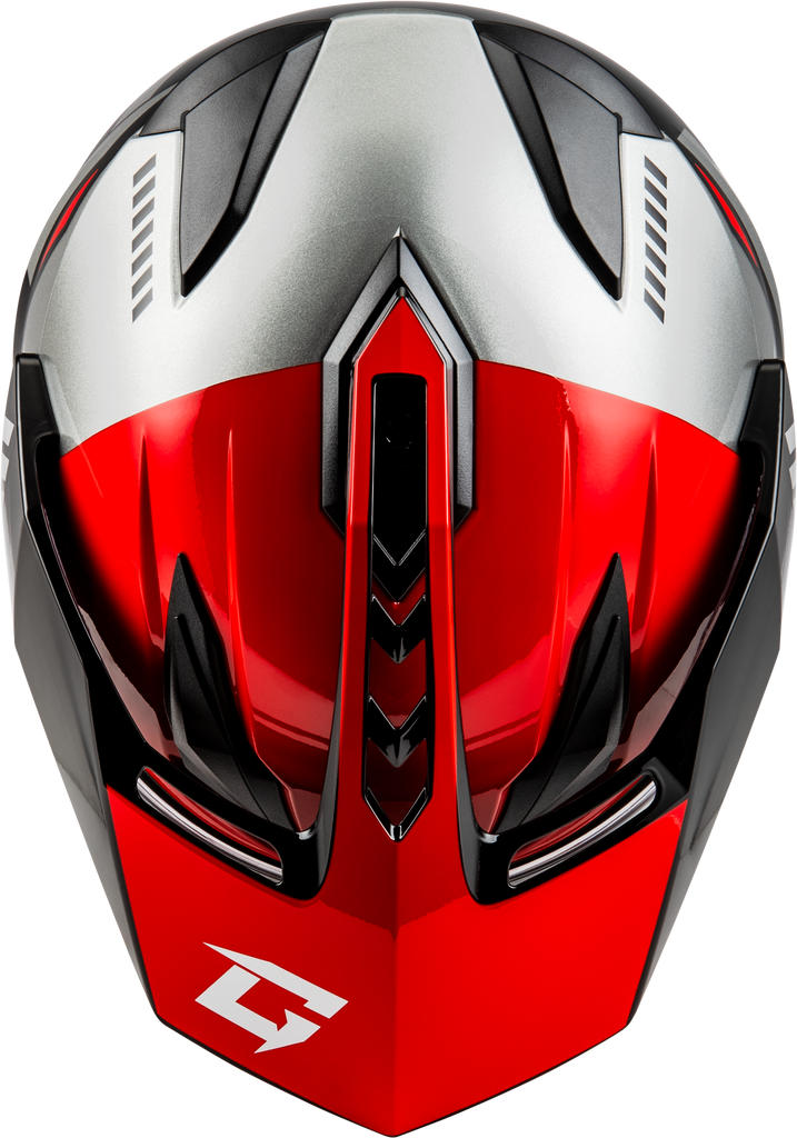 Gm 11s Ronin Snow Helmet W/ Electric Shield Black/Red Xl