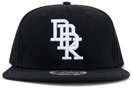Black Dropout 4fifty Snapback Hat by DBK featuring a structured cap with adjustable snapback closure.