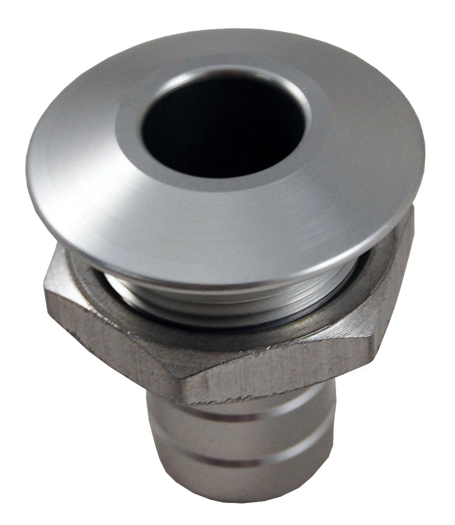 Billet Thru Hull Water Fitting Bilge Pump Outlet Natural