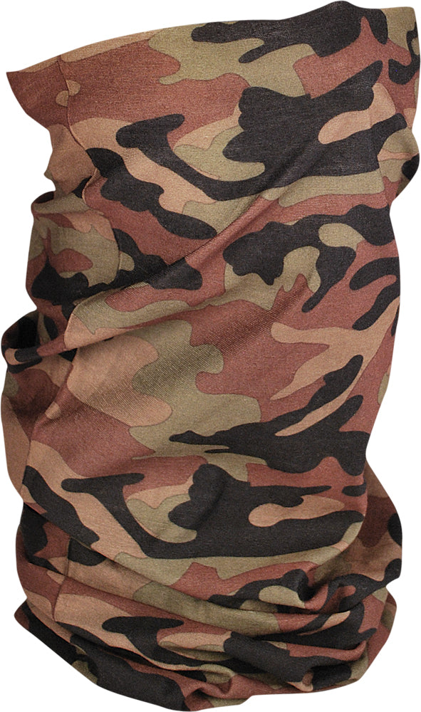Motley Tube Fleece Lined Woodland Camo/Lime Hi Vis