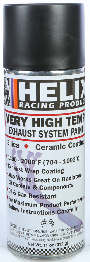 Very High Temp Exhaust System Paint Flat Black 11oz