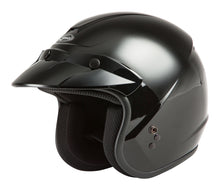 Load image into Gallery viewer, Youth Of 2y Open Face Helmet Black Yl