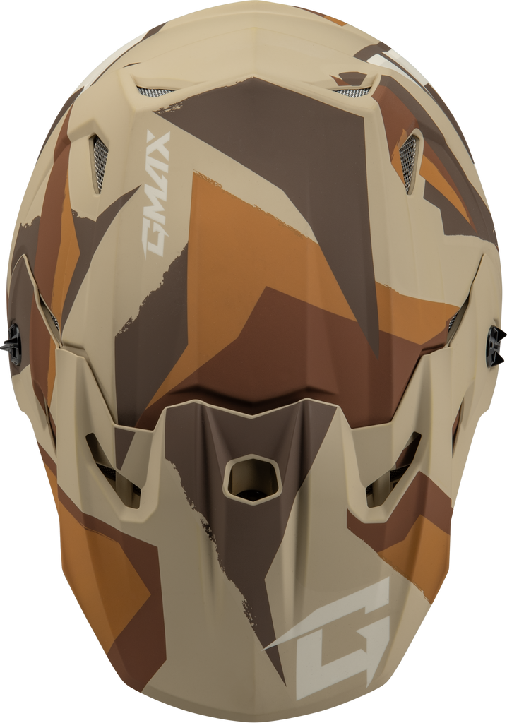 Mx 96 Splinter Helmet Matte Brown/Tan/White  Md