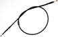 Black vinyl clutch cable from MOTION PRO, designed for motorcycle hydraulic control lines, with detailed fittings and durable construction.