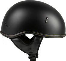 Load image into Gallery viewer, .357 Solid Half Helmet Matte Black Lg