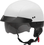 Hh 75 Half Helmet White Md