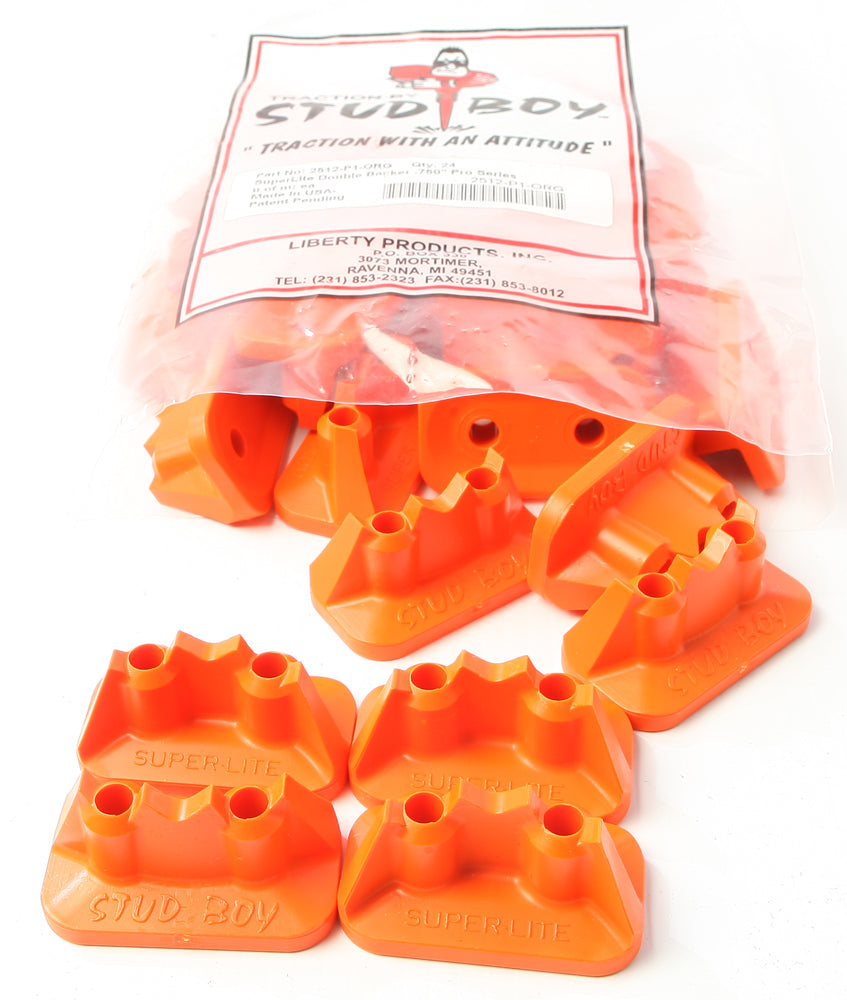 Super Lite Pro Series Double Backers .75" 24/Pk Orange