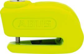 ABUS 365a Trigger Alarm 2.0 in yellow, a compact security alarm device with a bright yellow exterior and control buttons.