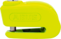 Abus 370a Trigger Alarm 2.0 in bright yellow, security device with alert sensor and compact design.