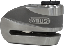 Load image into Gallery viewer, Abus Granit 8008 3D Alarm Disc Lock in stainless steel, featuring a robust security design for bicycles and motorcycles.