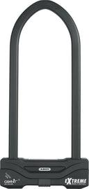 Abus Granit Extreme 59 U-Lock for security, 12-inch steel U-lock with key lock, designed for bike and property protection.