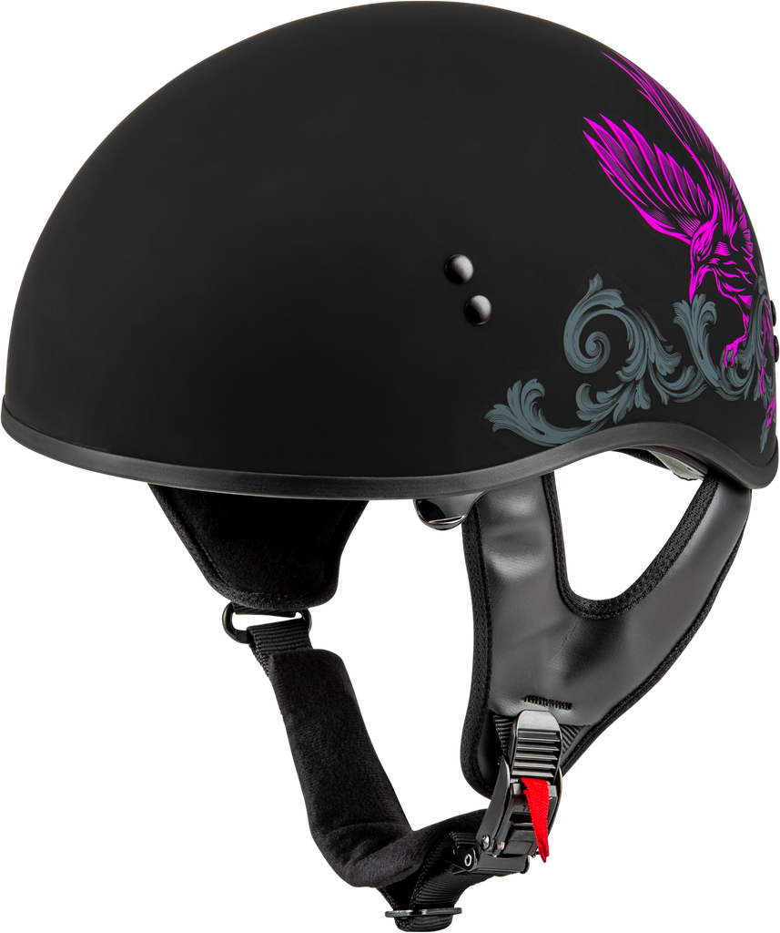 Hh 65 Corvus Helmet Matte Black/Purple/Grey Lg