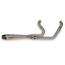 Load image into Gallery viewer, Intmdtr M8 Softail Mid Brushed Ss W/Black End Cap