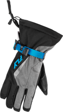 Load image into Gallery viewer, Title Gauntlet Gloves Light Grey/Black/Blue 3x