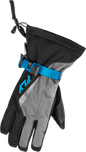 Title Gauntlet Gloves Light Grey/Black/Blue 3x